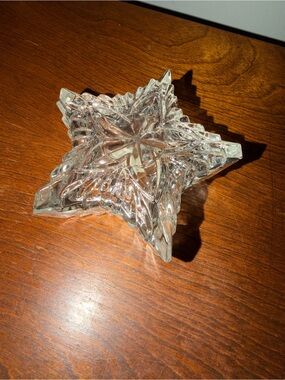 Star-Shaped Cut Glass Trinket Dish Zajecar